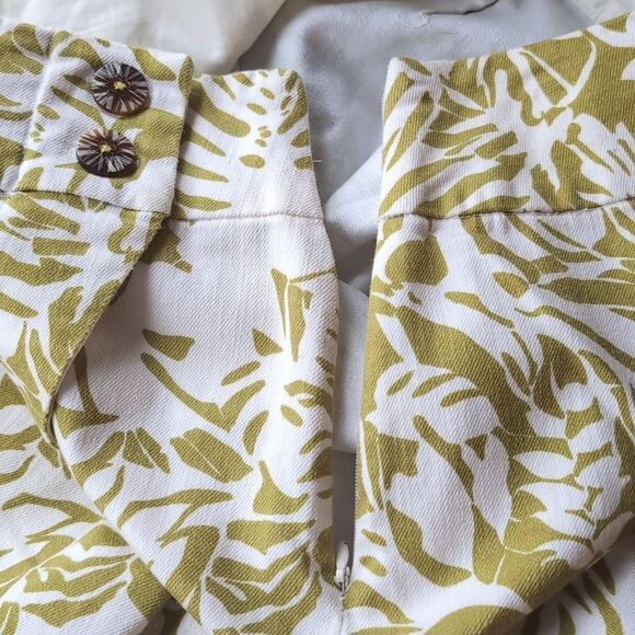 Maeve Summer Denim Cotton Daintree Pencil Skirt W Slit Size M Us 8 - Picture 11 of 12